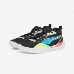 Puma Basketbalschoenen Voor Heren PLAYMAKER PRO JET Limoen/zwart
