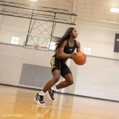 Puma Basketbalschoenen Voor Heren PLAYMAKER PRO JET Limoen/zwart -Herenschoenenwinkel basketbalschoenen voor heren playmaker pro jet limoenzwart 5