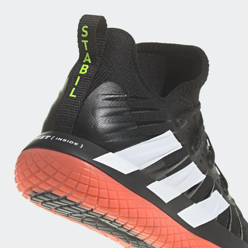 ADIDAS Handbalschoenen Voor Volwassenen Stabil Next Gen Zwart Wit Rood 5 ADIDAS Handbalschoenen Voor Volwassenen Stabil Next Gen Zwart Wit Rood - Afbeelding 5