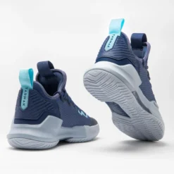 LAGE BASKETBALSCHOENEN FAST 500 -Herenschoenenwinkel lage basketbalschoenen voor herendames fast 500 marineblauw lichtblauw 2