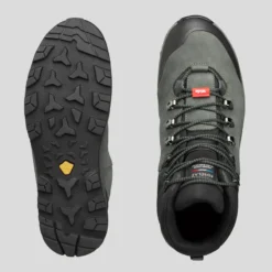 Waterdichte Hoge Trekkingschoenen Voor Heren MT100 Wide Leer Crosscontact -Herenschoenenwinkel waterdichte hoge trekkingschoenen voor heren mt100 wide leer crosscontact 3