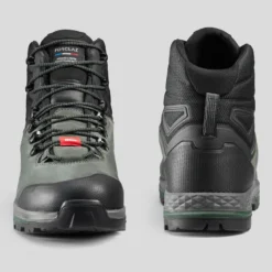 Waterdichte Hoge Trekkingschoenen Voor Heren MT100 Wide Leer Crosscontact -Herenschoenenwinkel waterdichte hoge trekkingschoenen voor heren mt100 wide leer crosscontact 4